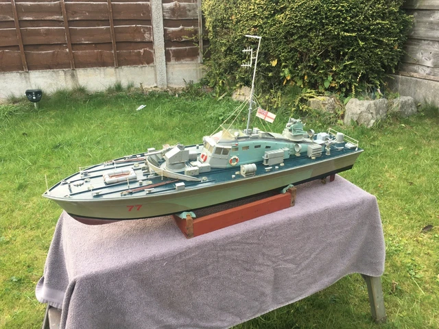 MGB 77 WWII Era Radio Controlled Scale Model Gun Boat Ship Ready To Run ...