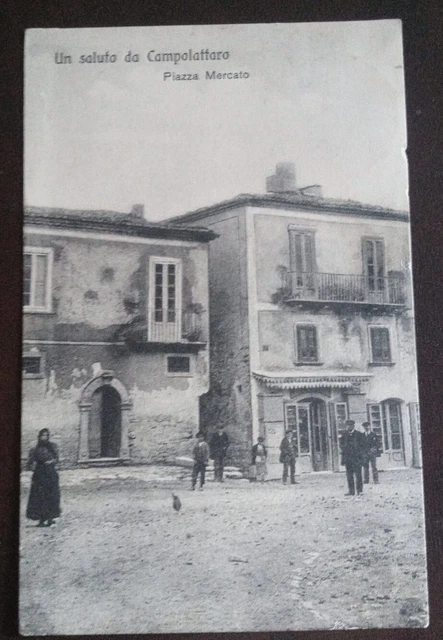1915 Campolattaro (Benevento) - piazza mercato