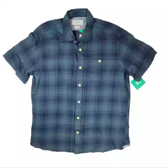 GRAYERS CLOTHIERS LIGHTWEIGHT Classic Plaid Short Sleeve Button Up ...