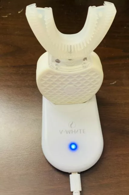 V White U Shaped Ultrasonic Teeth Whitener Cleaner Replacement Parts Untested