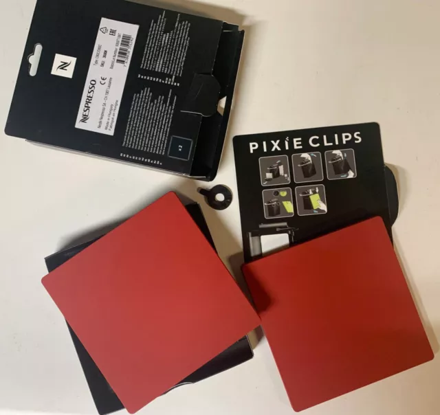 Clips (rouge mat) pour machine à café Nespresso “Pixie” 3