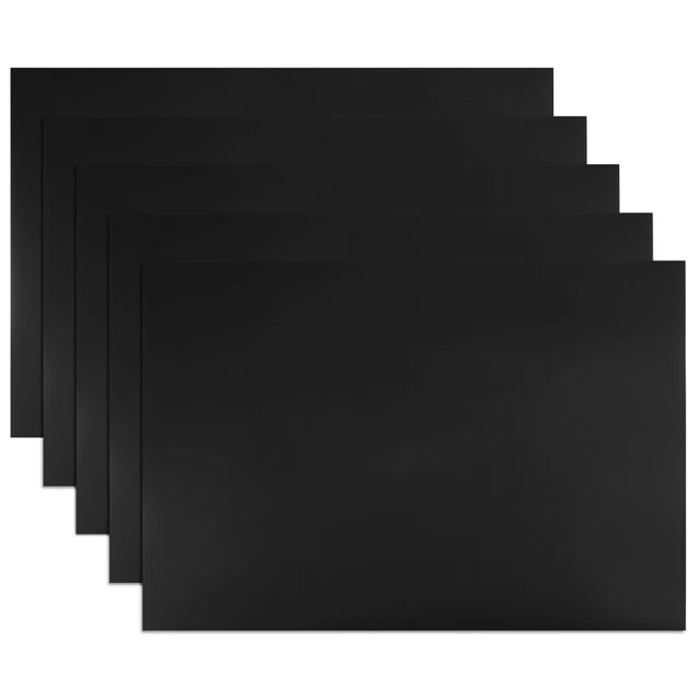 5 Pz Asciutto Cancella Flessibile Magnetico 11.7" x 8" Magnetico Foglio  Nero