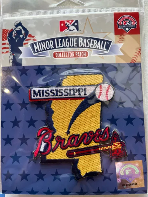 Mississippi Braves Patch MINOR LEAGUE BASEBALL MiLB OFFICIALLY LICENSED LIMITED