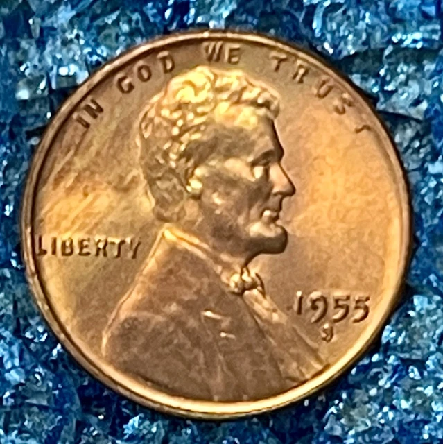 1955 S Lincoln Wheat Cent BU Uncirculated Mint State Bronze Penny 1c Coin