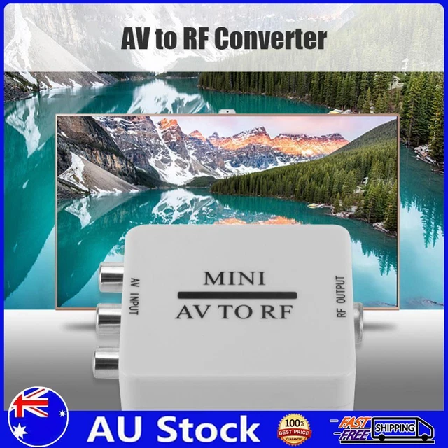 AV To RF Video Converter HD Video Adapter Support RF 67.25/61.25MHz Amplifiers