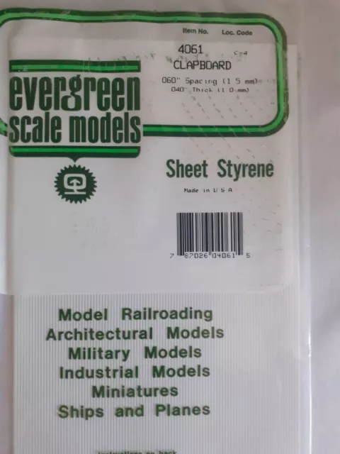 Faller 504061 Evergreen 4061 Clapboard / Bretter Sheet Steyrene NEU OVP