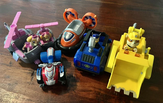 PAW PATROL MIGHTY Pups Lot Vehicles & Characters- Rubble Deluxe Vehicle