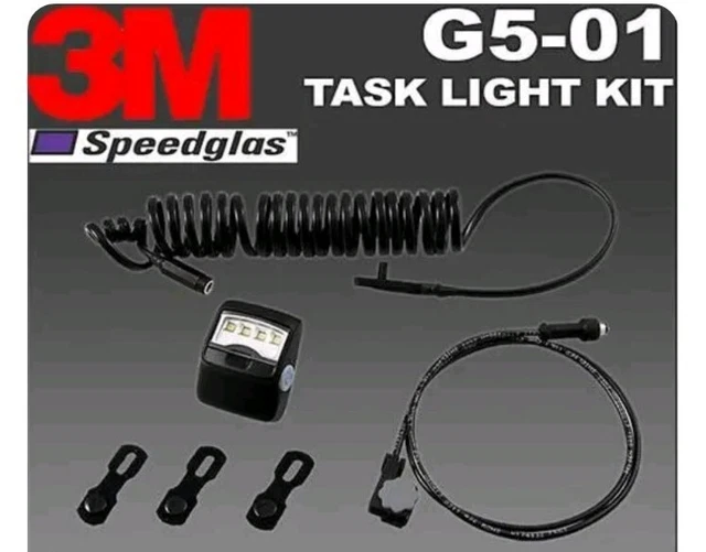 Welding Task Light 3M SPEEDGLAS TASK Light Kit for G5-01 Welding Helmet, Incl Cables ...