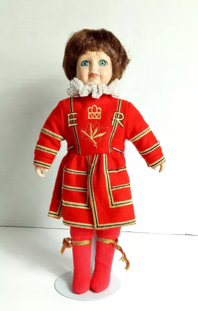 Vintage Leonardo Collection Beefeater Porcelain Boy Doll