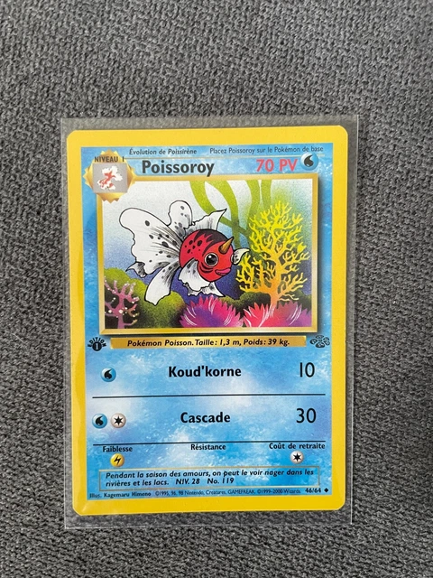 Figurine Pokémon 1999 – Poissirène / Poissoroy (Wizards / Hasbro) Neuve Sous Blister