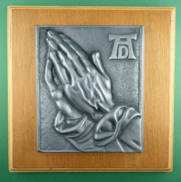 Betende Hände Wandbild Albrecht Dürer Zinnguss massiv Praying Hands Durer Duerer