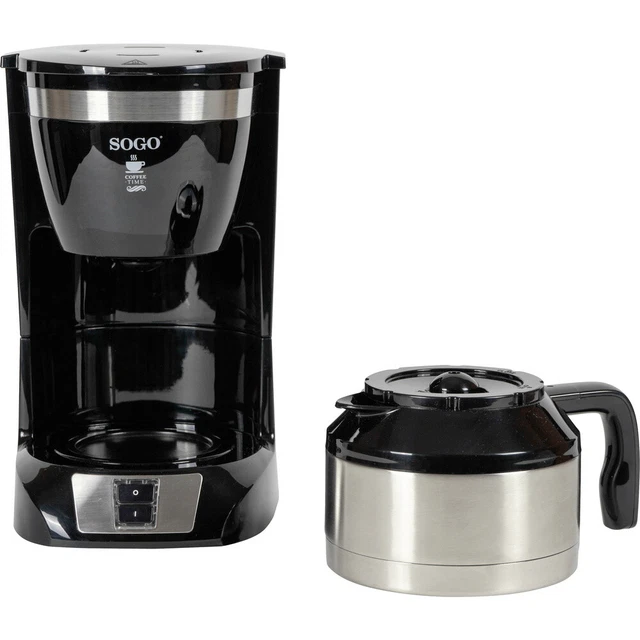 SOGO Human Technology Drip Inox 10 Kaffeemaschine Schwarz  Fassungsvermögen T...