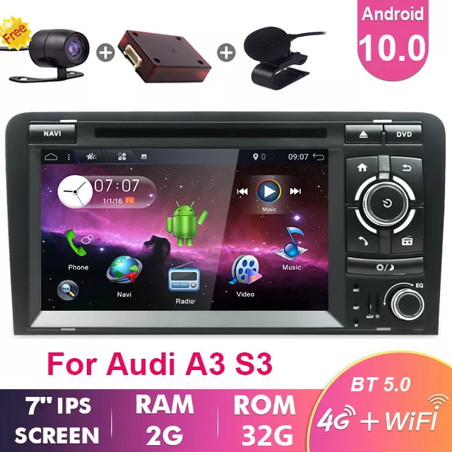 For AUDI A3 S3 RS3 8P 8PA Android 10 SAT NAV Car GPS Navi DVD Stereo DAB+8 CORE