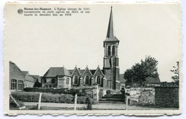 CPA - Carte postale - Belgique - Bienne lez Happart - L'Eglise (MO16731)