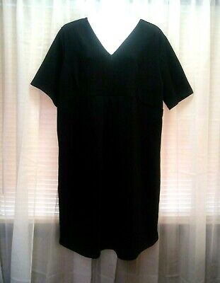 New Women's Planet Motherhood Black Maternity Dress Plus Size 2X $60 Msrp Bnwt