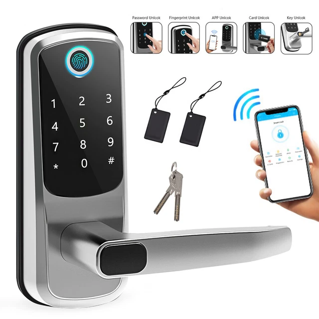 SMART DOOR LOCK WiFi APP Fingerprint Digital Keypad Keyless Entry Lock