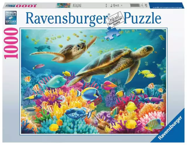 Ravensburger Puzzle 17085 Blaue Unterwasserwelt 1000 Teile 17+Jahre