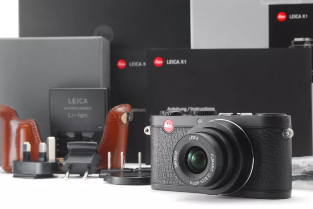 Video! [TOP MINT in Box] Leica X1 12.2MP Digital Compact Camera Black JAPAN