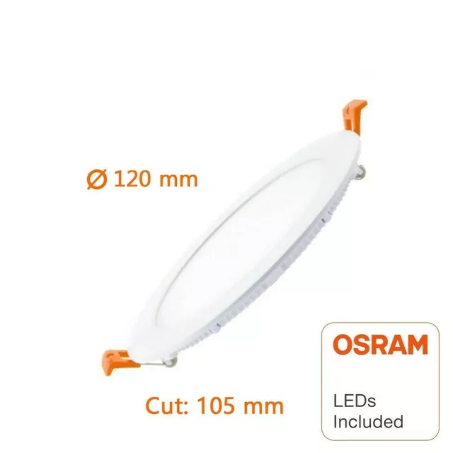 OSRAM LED Einbaustrahler Flach 230v Rund weiß Einbaustrahler Strahler Ultreslim