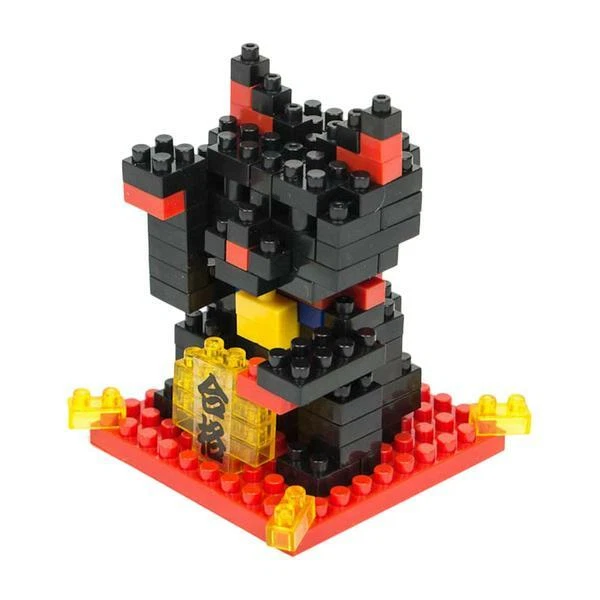 Kawada Nanoblock NBC_067 Maneki-neko Black 140pcs