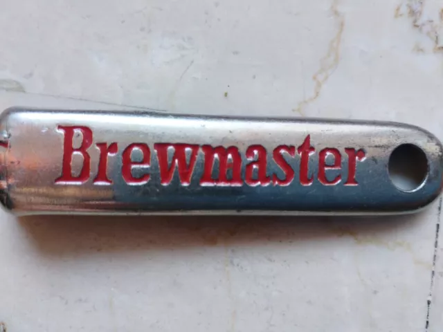 Vecchio Apribottiglie Pubblicitario Birra 🍺 Brewmaster Vintage Raro