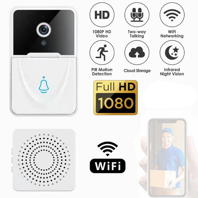 Citofono video wireless con telecamera di sicurezza WiFi intelligente