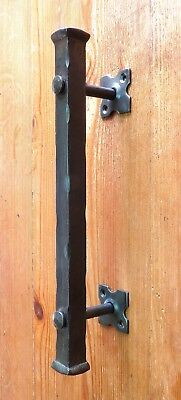 Barn Push Pull Door Handle 12" Wrought Iron Front Entrance Farmhouse Entry Gate