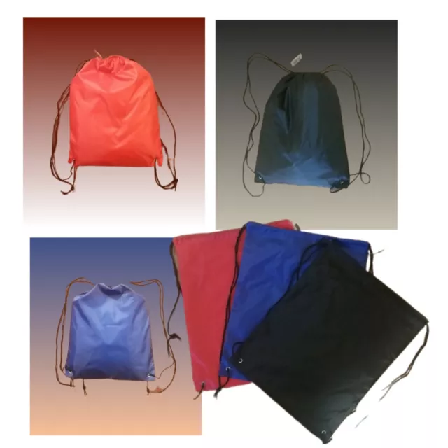 ✅ Nylon Turnbeutel Sportbeutel Zuziehbeutel Gym Sack Schule Kita Schuhsack ✅