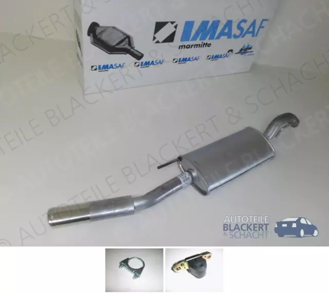 IMASAF ESD Auspuff Endtopf für VW Passat 35i 1.8 16V / 2.0 16V 1988-1993+Zubehör