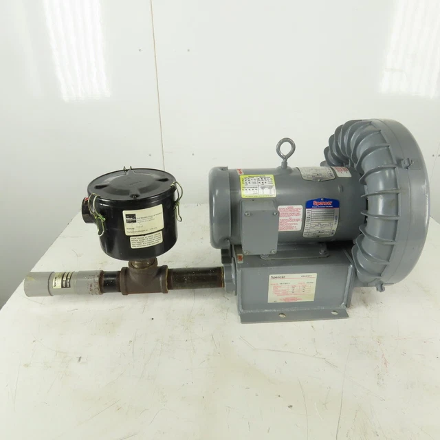 Spencer VB-019B-011 2.5Hp 3450RPM 160CFM Regenerative Blower 200-230/460V