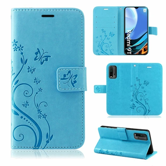 Xiaomi Redmi 9T Coque Étui Portable Housse Pliante Coquille Portefeuille