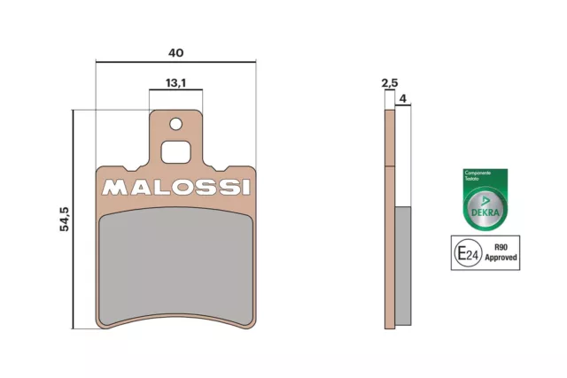 Malossi Front Brake Pads Synt Pour Ovetto 50 2T