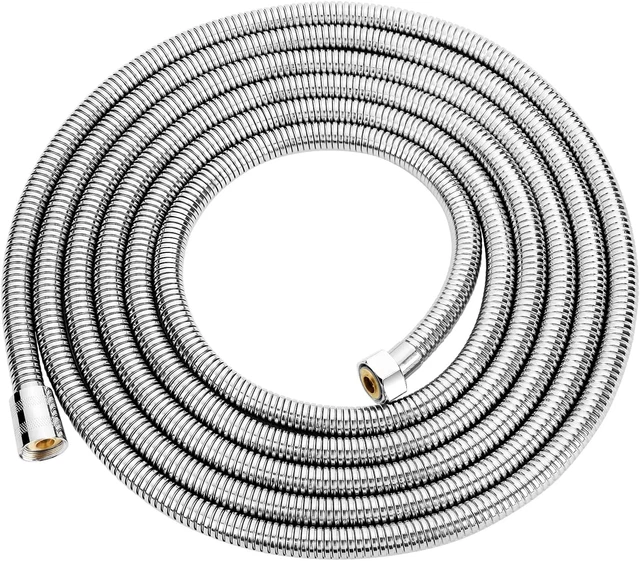 Flessibile Doccia Lungo 4 M Realizzato in Acciaio Inossidabile Tubo Doccia Anti-