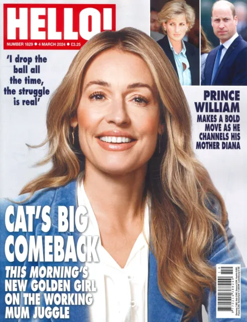 HELLO! Magazine: Cat Deeley, Prince William, Princess Diana, Dua Lipa, 4.3.24
