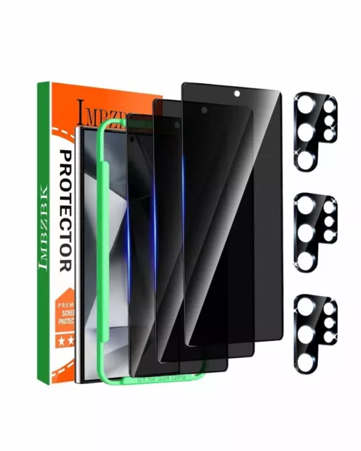IMBZBK 3 PACK Privacy Screen Protector for Samsung Galaxy S24