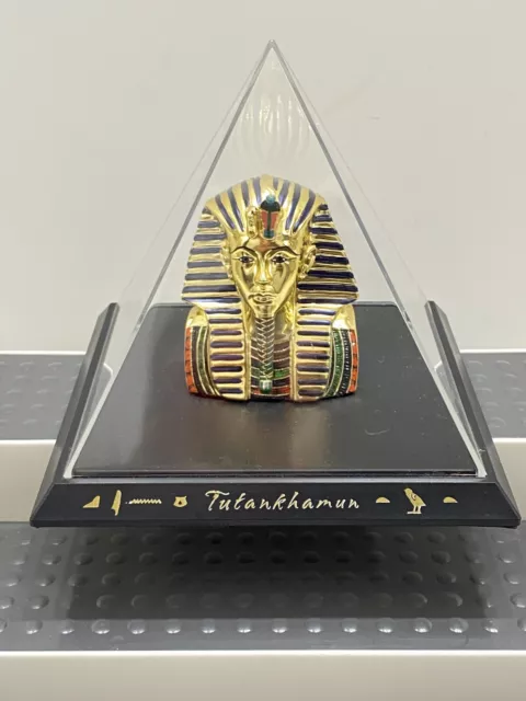 Treasures of King Tut - Mask of Tutankhamun Pyramid - The Bradford Exchange 2002