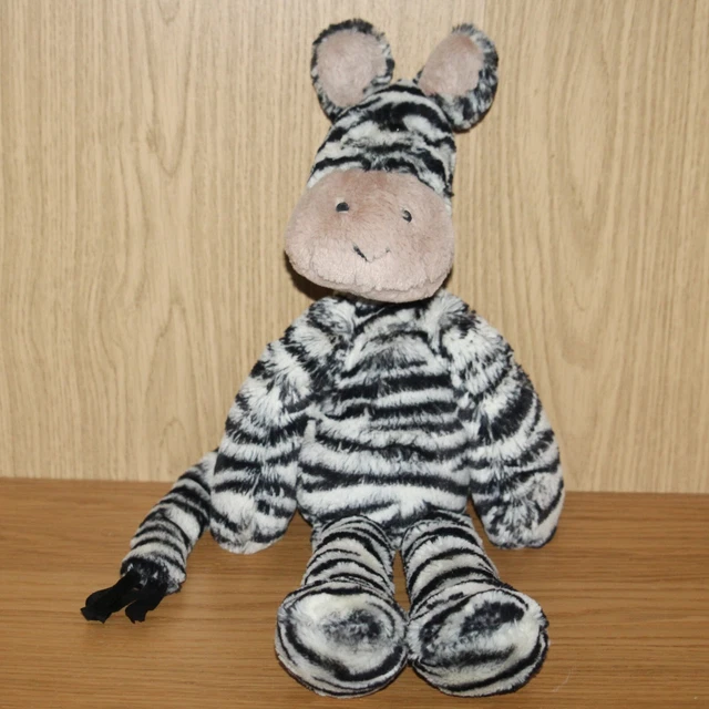 JELLYCAT MERRYDAY ZEBRA 18" Soft Plush Toy Beanie Comforter Black & White VGC £19.99 PicClick UK