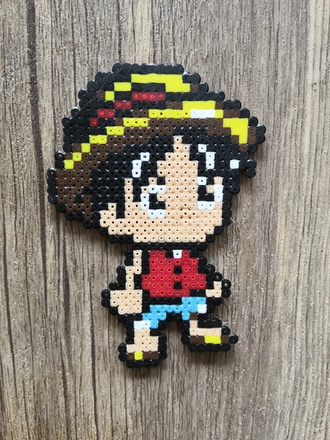 PIXEL ART MONKEY D. Luffy - Perles à repasser One Piece EUR 3,00 ...