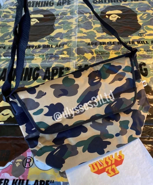 Bape 1st Camo Messenger Bag Backpack Shoulder Bag 100% Authentic A BATHING APE