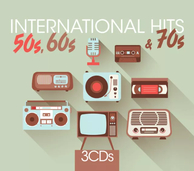CD International Hits Of 50s, 60s & 70s von Various Artists 3CDs