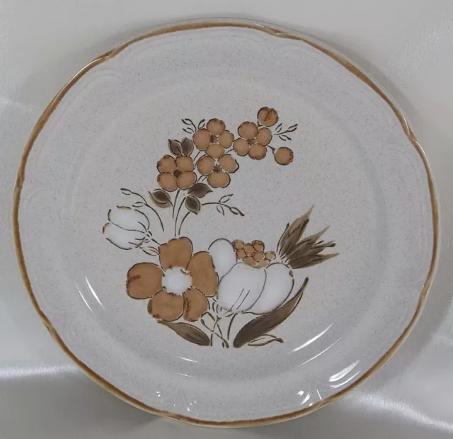 Hearthside Baroque Dinner Plate  Stoneware AUTUMN FAIR Cream W/Brown Specks