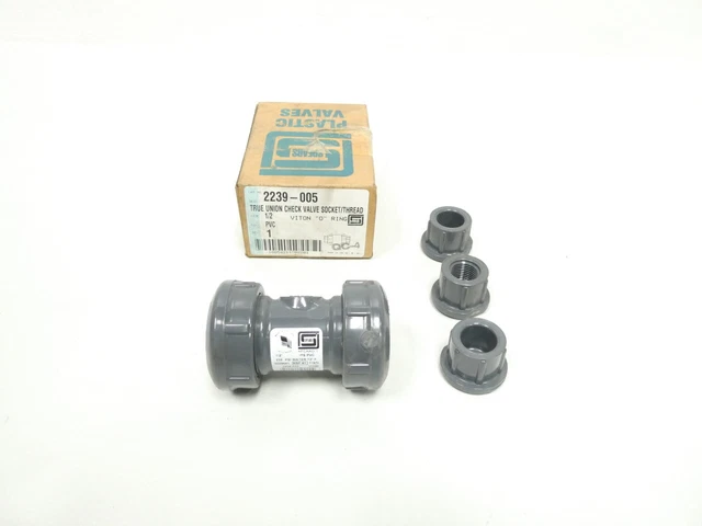 Spears 2239-005 Pvc True Union Check Valve 1/2in