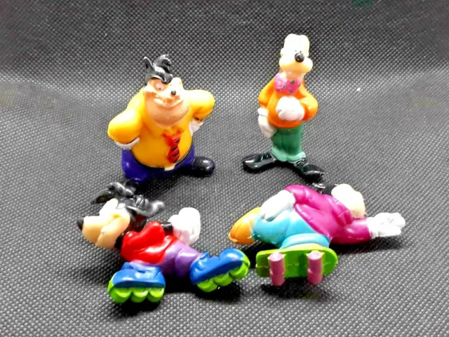 Vtg Lot of 4 1991 Disney Goof Troop PVC Figures Goofy Max Goof Pete Pj Kelloggs