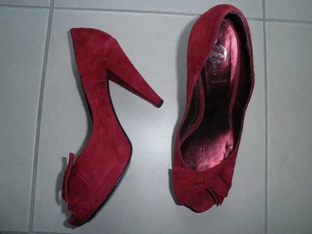 ESCARPINS BORDEAUX BATA taille 39 EUR 12 00 PicClick FR