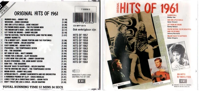 Original Hits of 1961 (CD)