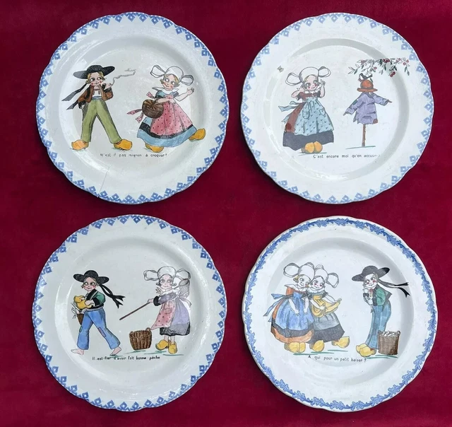 ANCIENNE ASSIETTE BARBOTINE ALLIANCE FRANCO - RUSSE CHOISY LE ROI FIN