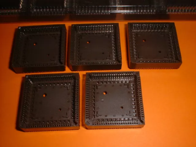 5x PLCC-84 IC-Fassung 84 Pin