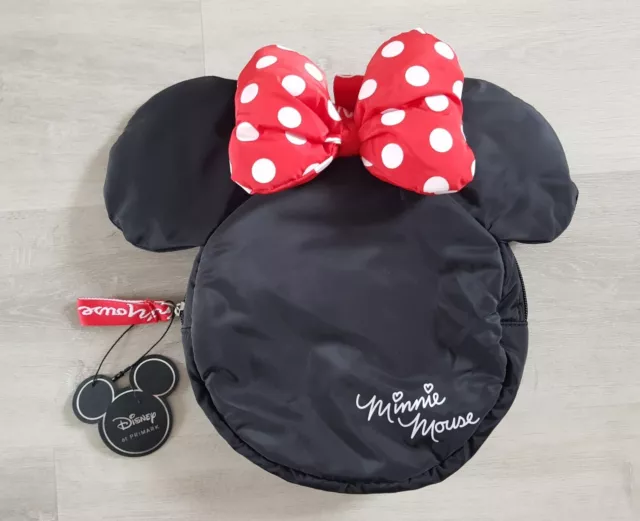 Minnie Mouse Backpack - Disney -  Disney Rucksack Bag With Ears - Red Bow