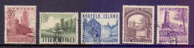 Norfolk Island  1953  Scenes to 10d, used.