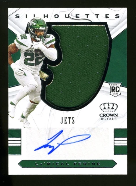 2020 Panini Crown Royale LA'MICAL PERINE RPA Jersey Auto #72/99 New York Jets